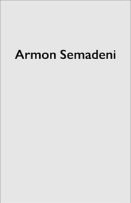 Armon Semadeni by Armon Semadeni, 9783037613511