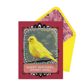 Canary Birthday Card by Em & Friends, 9781642465938