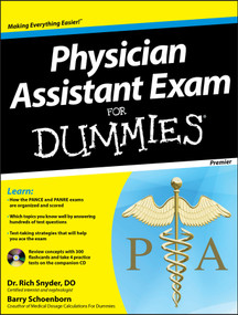 Physician Assistant Exam For Dummies, with CD by Barry Schoenborn, Richard W. Snyder, 9781118115565
