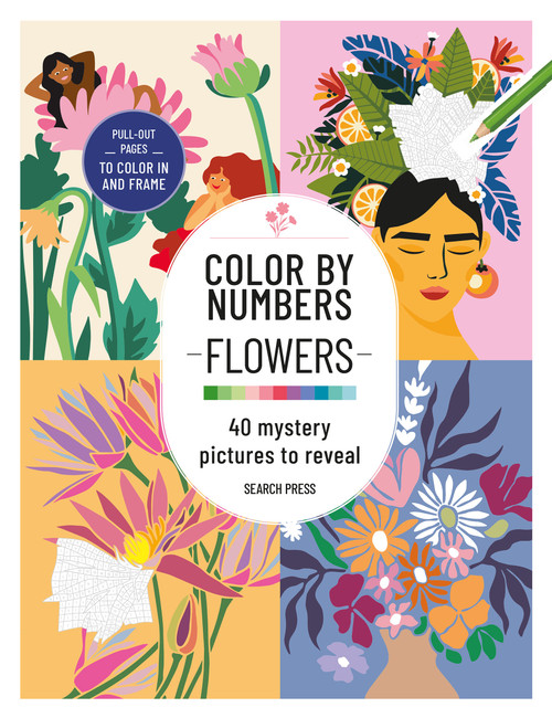 CBN: Flowers and Bouquets (40 mystery pictures to reveal) by Search Press, 9781800924611