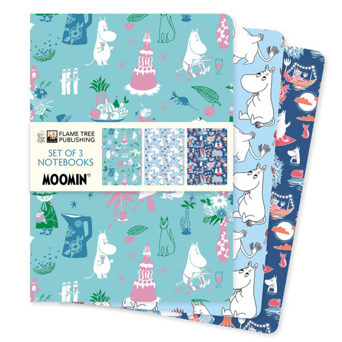 Moomin Classics Set of 3 Standard Notebooks by Flame Tree Studio, 9781804179239