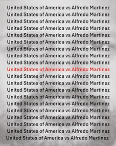 The United States vs Alfredo Martinez by Ronald Sosinski, 9798991223454