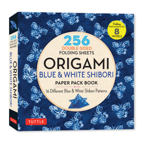 Origami Blue & White Shibori Paper Pack Book (256 Double-Sided Folding Sheets (Includes Instructions for 8 Models)) by Tuttle Studio, 9780804859622