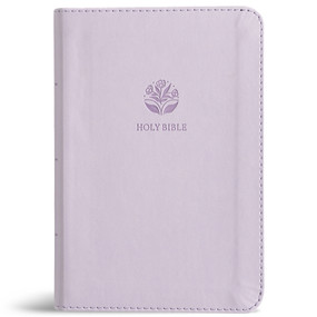 KJV Large Print Compact Reference Bible, Lavender LeatherTouch by Holman Bible Publishers, 9798384546139
