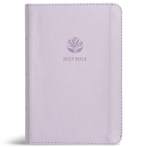 KJV Large Print Compact Reference Bible, Lavender LeatherTouch by Holman Bible Publishers, 9798384546139