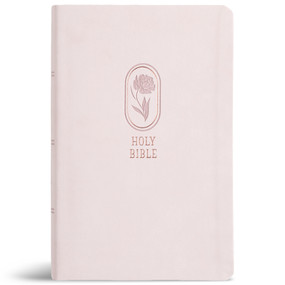 KJV Large Print Personal Size Reference Bible, Blush Pink LeatherTouch - 9798384546160 by Holman Bible Publishers