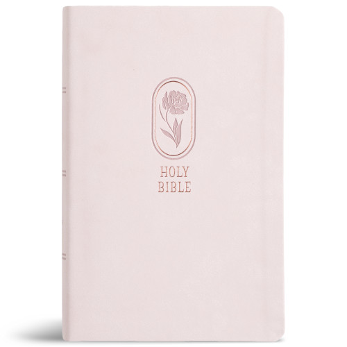 KJV Large Print Personal Size Reference Bible, Blush Pink LeatherTouch - 9798384546160 by Holman Bible Publishers