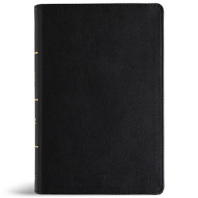 CSB Large Print Personal Size Reference Bible, Digital Study Edition, Easy-to-Read Optimal Type, Black Genuine Leather, Indexed by CSB Bibles by Holman, 9798384546313