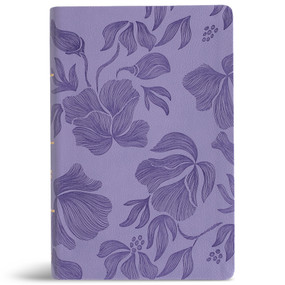 CSB Large Print Personal Size Reference Bible, Digital Study Edition, Easy-to-Read Optimal Type, Purple LeatherTouch by CSB Bibles by Holman, 9798384546368