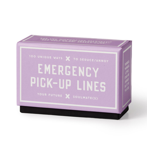 Emergency Pick-up Lines Card Set by Brass Brass Monkey, 9780735386938