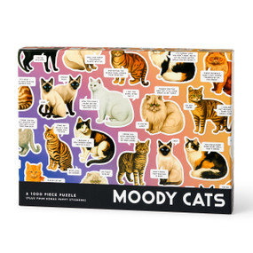 Moody Cats 1000 Piece Puzzle by Brass Brass Monkey, 9780735387010