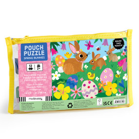 Spring Bunnies 12 Piece Pouch Puzzle by Mudpuppy, Kay Vincent, 9780735387508