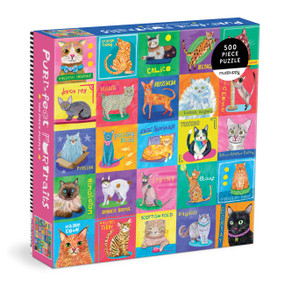 Purr-fect Portraits 500 Piece Family Puzzle by Mudpuppy, Allison Strine, 9780735387638