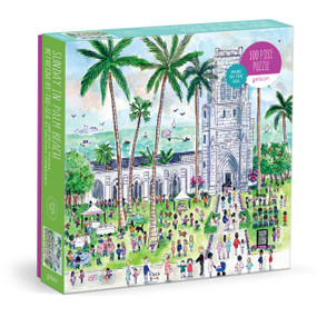 Michael Storrings Sunday in Palm Beach Bethesda by the Sea 500 Piece Puzzle by Galison, Michael Storrings, 9780735387942