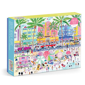 Michael Storrings South Beach Miami 1000 Piece Puzzle by Galison Galison, Michael Storrings, 9780735387997