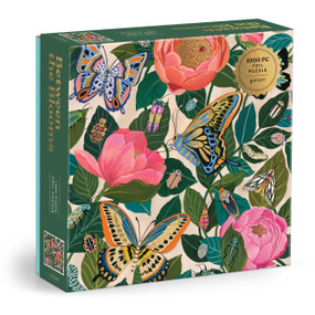 Between the Blooms 1000 Piece Foil Puzzle by Galison, Christine De Carvalho, 9780735388024