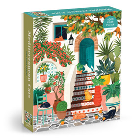 Mediterranean Cats 1000 Piece Puzzle by Galison Galison, Tània Garcia, 9780735388093