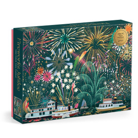 Fireworks Jubilee 1000 Piece Foil Puzzle by Galison Galison, Sarah Long, 9780735388109