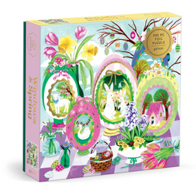 Windows To Spring 500 Piece Foil Puzzle by Galison Galison, Joanna Clay, 9780735388130