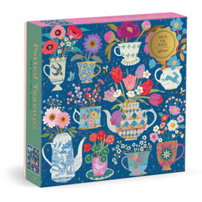 Victoria Ball Potted Teacups 500 Piece Foil Puzzle by Galison Galison, Anne Bentley, 9780735388154