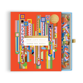 Frank Lloyd Wright Saguaro Forms & Cactus Flowers 750 Piece Shaped Foil Puzzle by Galison, Frank Lloyd Wright, 9780735388567