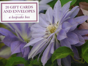Tin Box of 20 Gift Cards and Envelopes: Clematis (A keepsake tin box of 20 high-quality beautiful floral gift cards and envelopes) by Peony Press, 9780754823070