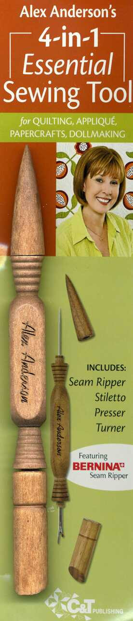 Alex Anderson's 4-in-1 Essential Sewing Tool (Includes Seam Ripper, Stiletto, Presser, Turner) by Alex Anderson, 9781571207883