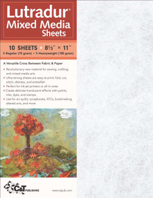 Lutradur Mixed Media Sheets (10 Sheets, 8 1/2" x 11" - 5 Regular (70 gram) - 5 Heavyweight (100 gram)) by C&T Publishing, 9781571209368