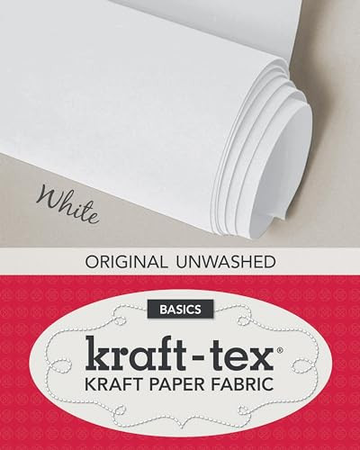 kraft-tex Roll White Original Unwashed (Kraft Paper Fabric, 19" x 1.5 Yard Roll) by C&T Publishing, 9781607058403
