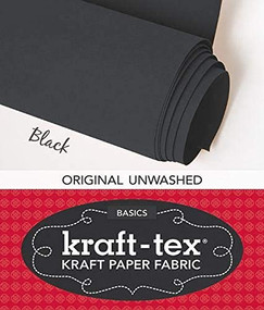 kraft-tex Roll Black Original Unwashed (Kraft Paper Fabric, 19" x 1.5 Yard Roll) by C&T Publishing, 9781607058410