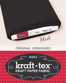kraft-tex Bolt Black Original Unwashed (Kraft Paper Fabric, 19" x 10 Yard Bolt) by C&T Publishing, 9781607058434