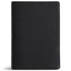 CSB Super Giant Print Reference Bible, Optimal Type, Digital Study Edition, Black Genuine Leather, Indexed by CSB Bibles by Holman, 9798384546399