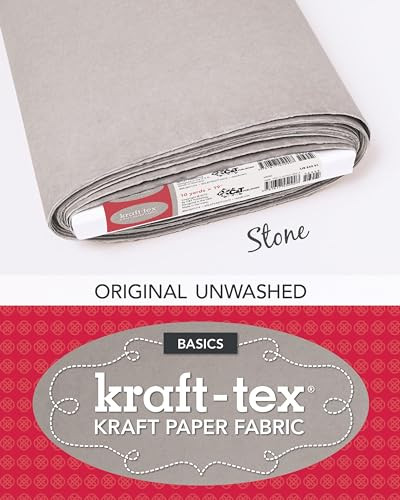kraft-tex Bolt Stone Original Unwashed (Kraft Paper Fabric, 19" x 10 Yard Bolt) by C&T Publishing, 9781617450907
