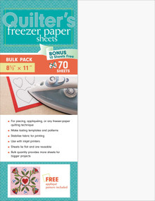 Quilter's Freezer Paper Sheets, Bulk Pack (70 Sheets, 8 1/2" x 11") by C&T Publishing, 9781617451492