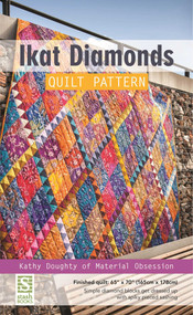 Ikat Diamonds Quilt Pattern by Kathy Doughty, 9781617452086