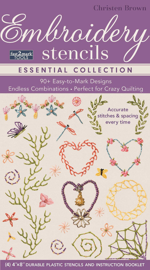 Embroidery Stencils Essential Collection by Christen Brown, 9781617453175