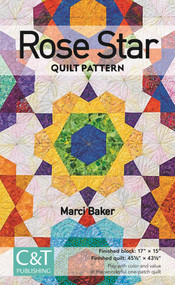 Rose Star Quilt Pattern by Marci Baker, 9781617453489