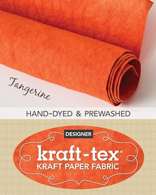 kraft-tex Roll Tangerine Hand-Dyed & Prewashed (Kraft Paper Fabric, 18.5" x 28.5" Roll) by C&T Publishing, 9781617456336