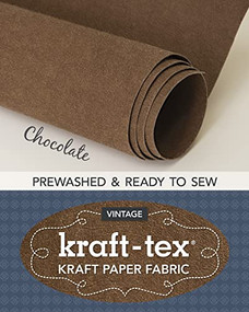 kraft-tex Roll Chocolate Prewashed & Ready to Sew (Kraft Paper Fabric, 18.5" x 28.5" Roll) by C&T Publishing, 9781617457890