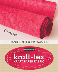 kraft-tex Roll Crimson Hand-Dyed & Prewashed (Kraft Paper Fabric, 18.5" x 28.5" Roll) by C&T Publishing, 9781617458583