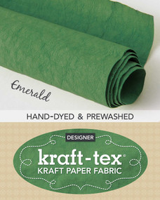 kraft-tex Roll Emerald Hand-Dyed & Prewashed (Kraft Paper Fabric, 18.5" x 28.5" Roll) by C&T Publishing, 9781617458606