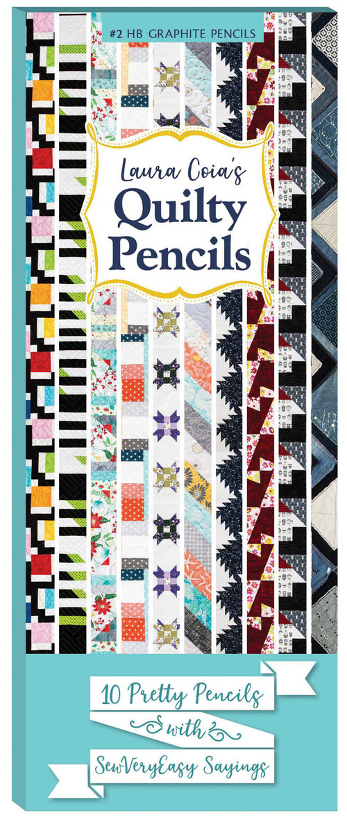 Laura Coia's Quilty Pencils (10 Pretty Pencils with SewVeryEasy Sayings) by Laura Coia, 9781644030165