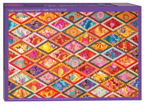 Kaffe Fassett's Diamond Quilt Jigsaw Puzzle for Adults (1000 pieces, Dimensions 29.5" x 19.5") by Kaffe Fassett, Liza Prior Lucy, 9781644031797