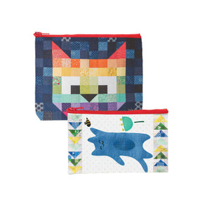 Patchwork Cats Eco Pouch Set by Pamela Jane Morgan, 9781644032596