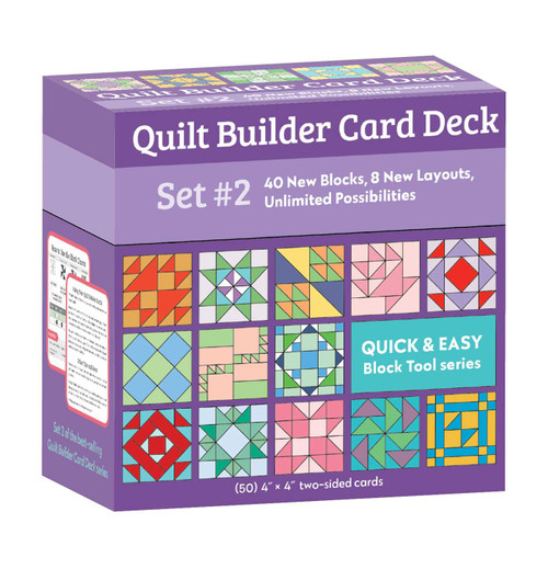 Quilt Builder Card Deck Set #2 (40 New Blocks, 8 New Layouts, Unlimited Possibilities) by C&T Publishing, 9781644032725