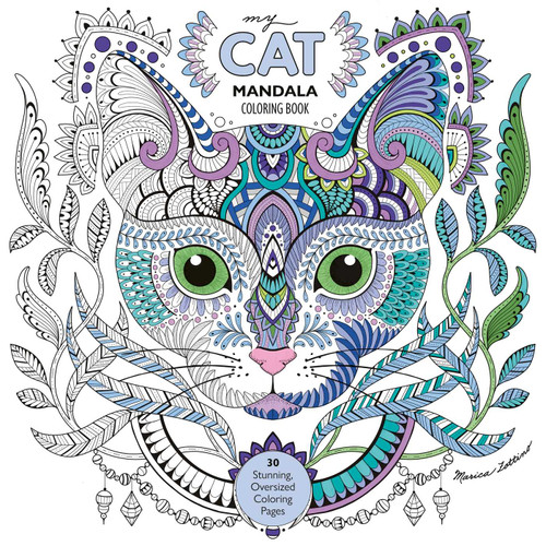 My Cat Mandala Coloring Book (30 Stunning, Oversized Coloring Pages) by Marica Zottino, 9781644033562