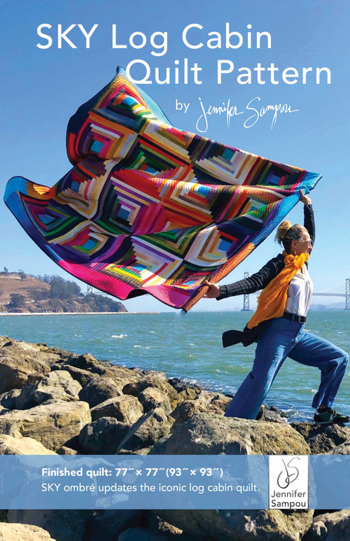 SKY Log Cabin Quilt Pattern (by Jennifer Sampou) by Jennifer Sampou, 9781644033715