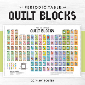 Periodic Table of Quilt Blocks Poster (20" x 30") by C&T Publishing, 9781644034521