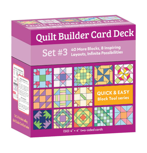 Quilt Builder Card Deck Set #3 (40 More Blocks, 8 Inspiring Layouts, Infinite Possibilities) by C&T Publishing, 9781644034576