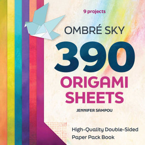 Ombré Sky 390 Origami Sheets (High-Quality Double-Sided Paper Pack Book) by Jennifer Sampou, 9781644036358